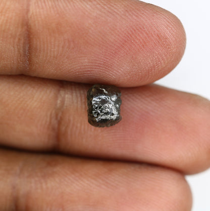 2.57 CT Uncut Raw Salt and Pepper - Loose Rough Diamond - Raw Irregular Shape - Customize Jewelry - Sale Offer - Christmas Gift