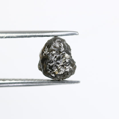 2.57 CT Uncut Raw Salt and Pepper - Loose Rough Diamond - Raw Irregular Shape - Customize Jewelry - Sale Offer - Christmas Gift