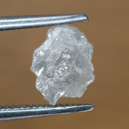 1.43 CT Snow White Uncut Raw Salt and Pepper - Loose Rough Diamond - Raw Irregular Shape - Customize Jewelry - Sale Offer - Christmas Gift