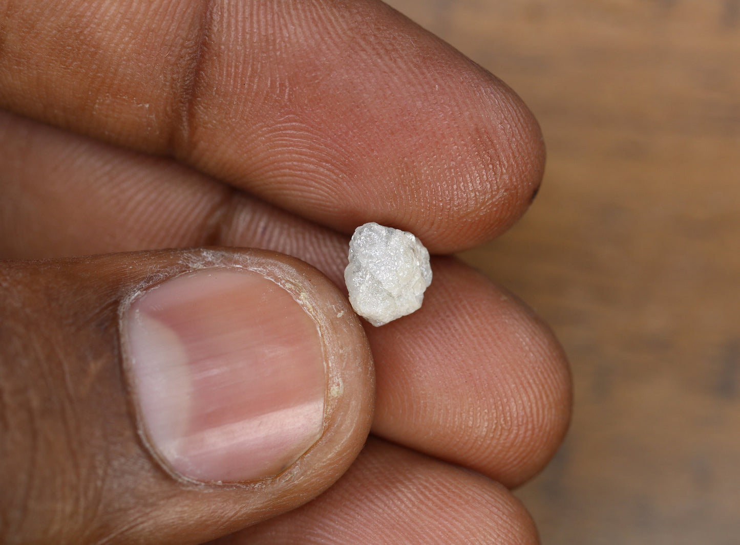 2.14 CT Snow White Uncut Raw Salt and Pepper - Loose Rough Diamond - Raw Irregular Shape - Customize Jewelry - Sale Offer - Christmas Gift