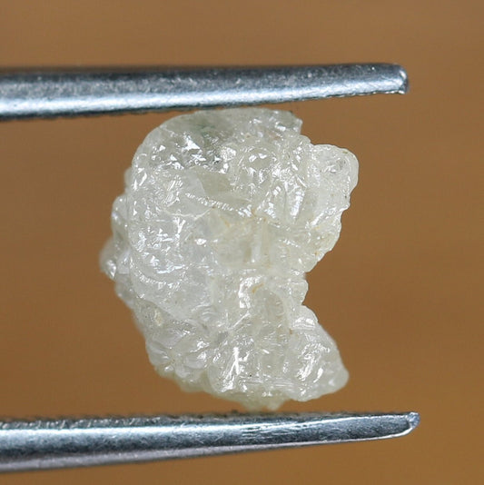 1.24 CT Snow White Uncut Raw Salt and Pepper - Loose Rough Diamond - Raw Irregular Shape - Customize Jewelry - Sale Offer - Christmas Gift