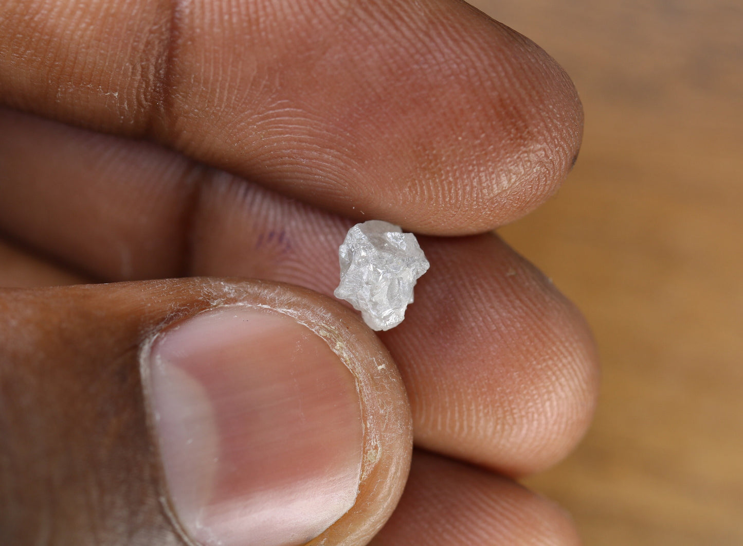 1.43 CT Snow White Uncut Raw Salt and Pepper - Loose Rough Diamond - Raw Irregular Shape - Customize Jewelry - Sale Offer - Christmas Gift