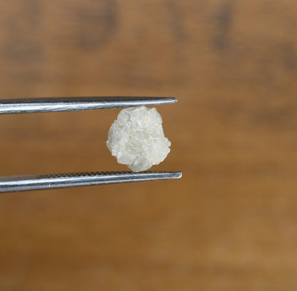 1.24 CT Snow White Uncut Raw Salt and Pepper - Loose Rough Diamond - Raw Irregular Shape - Customize Jewelry - Sale Offer - Christmas Gift