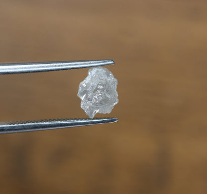 1.43 CT Snow White Uncut Raw Salt and Pepper - Loose Rough Diamond - Raw Irregular Shape - Customize Jewelry - Sale Offer - Christmas Gift