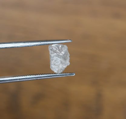 1.43 CT Snow White Uncut Raw Salt and Pepper - Loose Rough Diamond - Raw Irregular Shape - Customize Jewelry - Sale Offer - Christmas Gift