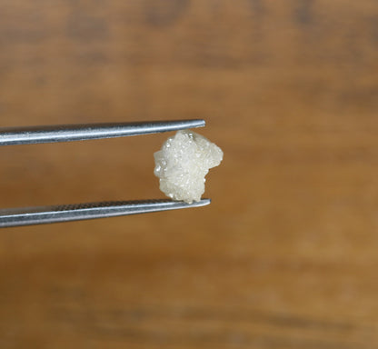 1.24 CT Snow White Uncut Raw Salt and Pepper - Loose Rough Diamond - Raw Irregular Shape - Customize Jewelry - Sale Offer - Christmas Gift