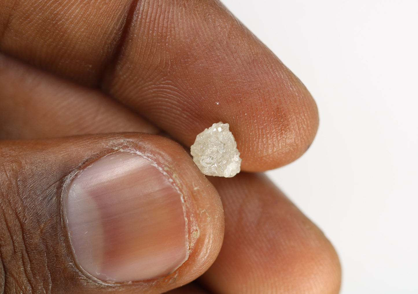 1.38 CT White Uncut Raw Salt and Pepper - Loose Rough Diamond - Raw Irregular Shape - Customize Jewelry - Sale Offer - Christmas Gift