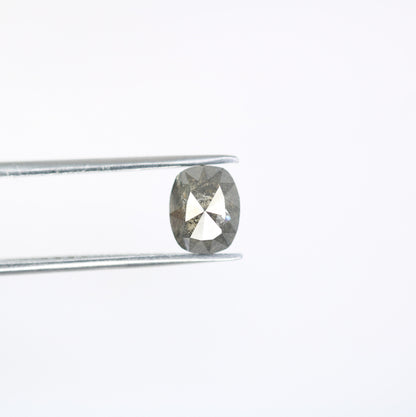 1.73 CT Oval Salt and Pepper Rustic Diamond | Ideal for Engagement Ring | Wedding Jewelry | Perfect Gift for Wife or Girlfriend