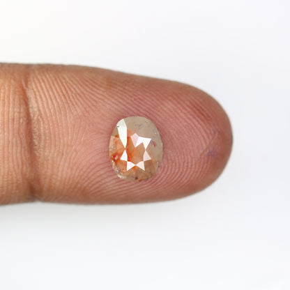 1.48 CT Oval Peach Diamond | Ideal for Engagement Ring | Stunning Gold Jewelry Piece