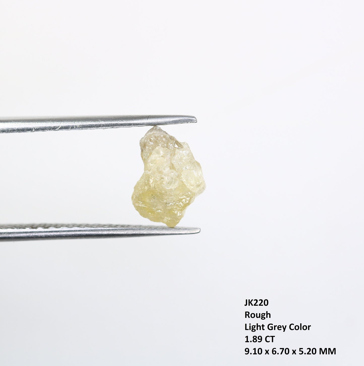 1.89 CT White Uncut Raw Salt and Pepper - Loose Rough Diamond - Raw Irregular Shape - Customize Jewelry - Sale Offer - Christmas Gift