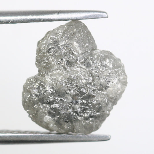 3.19 CT Uncut Raw Salt and Pepper - Loose Rough Diamond - Raw Irregular Shape - Customize Jewelry - Sale Offer - Christmas Gift