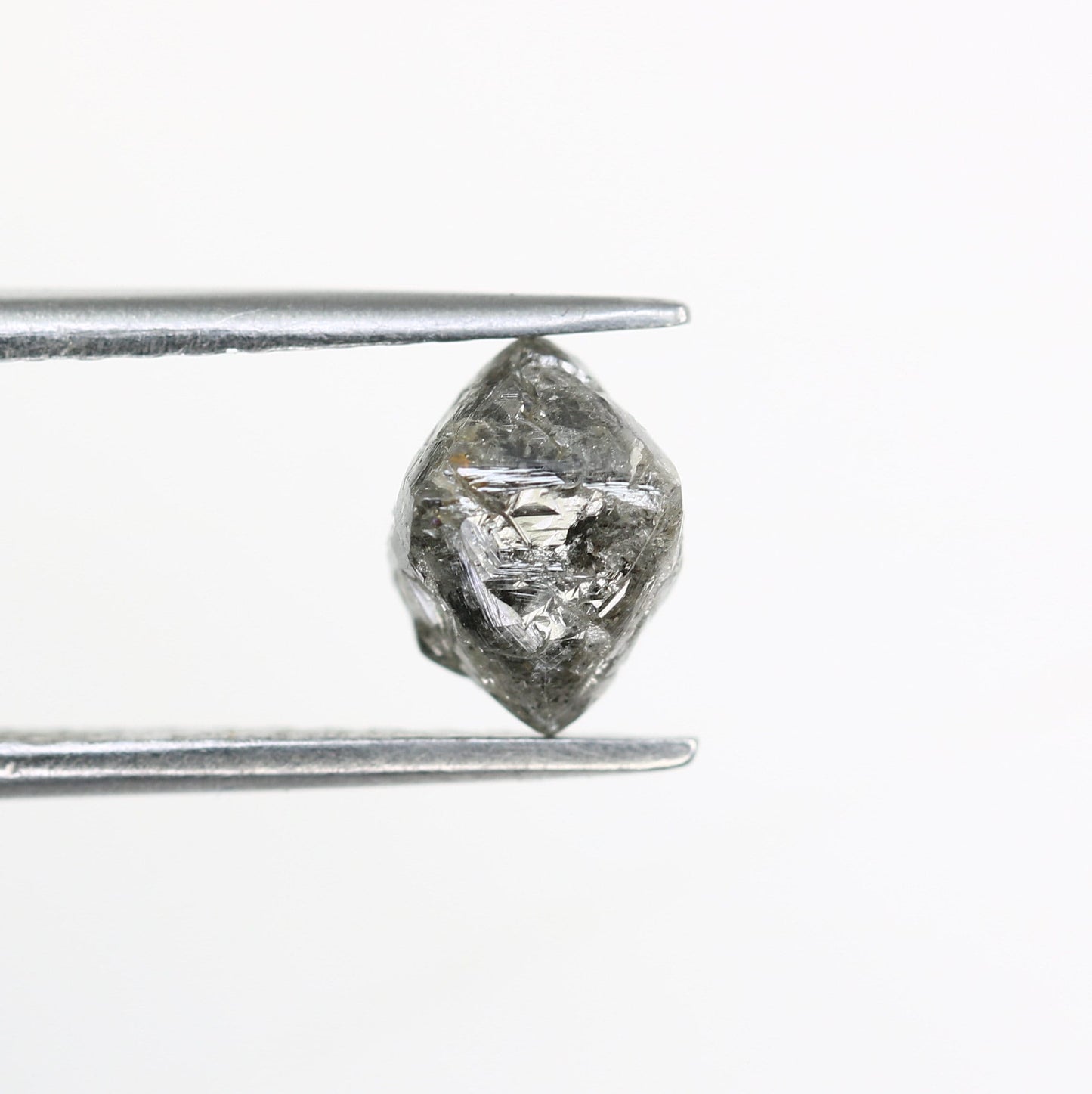 1.94 CT Black Uncut Raw Salt and Pepper - Loose Rough Diamond - Raw Irregular Shape - Customize Jewelry - Sale Offer - Christmas Gift
