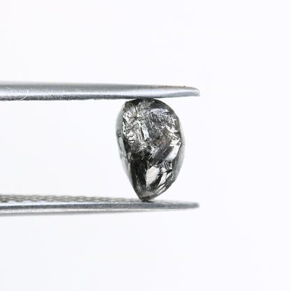 1.90 CT Black Uncut Raw Salt and Pepper - Loose Rough Diamond - Raw Irregular Shape - Customize Jewelry - Sale Offer - Christmas Gift