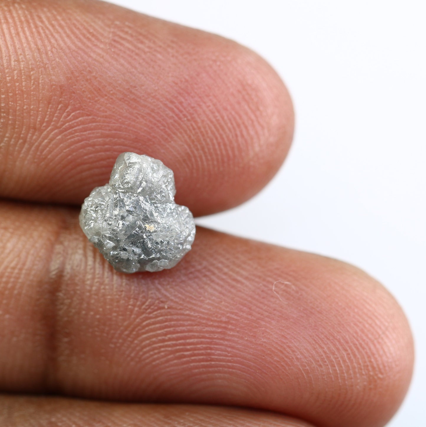 3.19 CT Uncut Raw Salt and Pepper - Loose Rough Diamond - Raw Irregular Shape - Customize Jewelry - Sale Offer - Christmas Gift