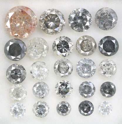 Round Cut Salt and Pepper Diamond for Rings | Holiday Sale on Unique Diamonds | Perfect Gift for Granny