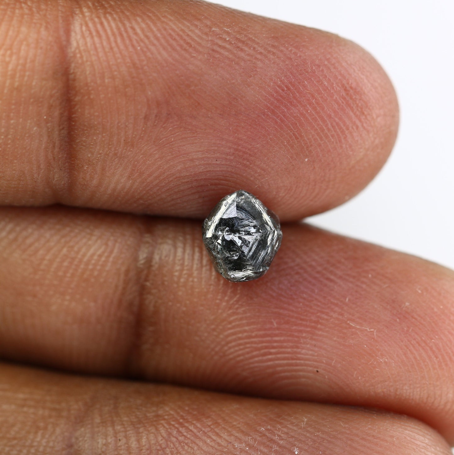 1.90 CT Black Uncut Raw Salt and Pepper - Loose Rough Diamond - Raw Irregular Shape - Customize Jewelry - Sale Offer - Christmas Gift