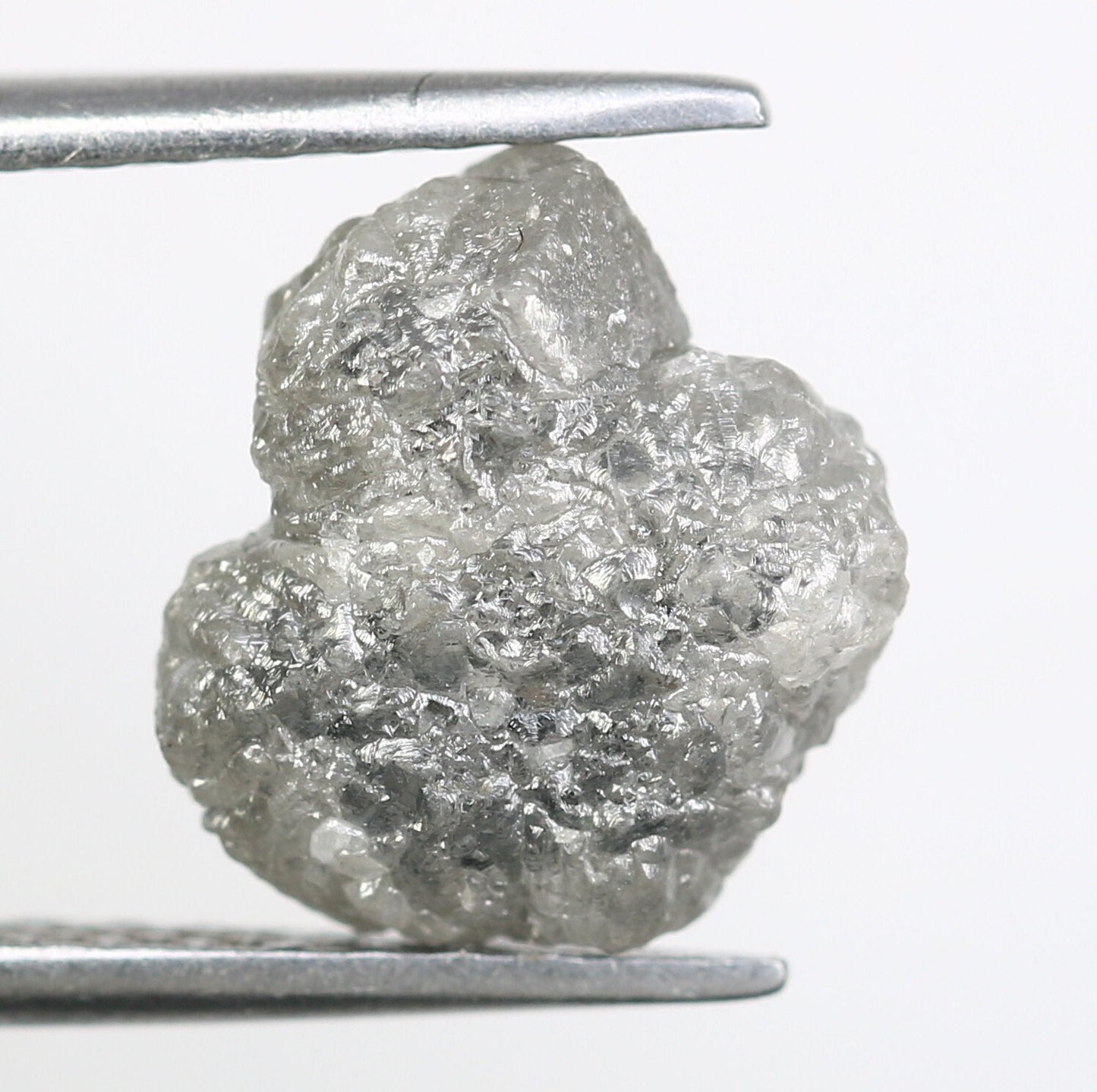 3.19 CT Uncut Raw Salt and Pepper - Loose Rough Diamond - Raw Irregular Shape - Customize Jewelry - Sale Offer - Christmas Gift