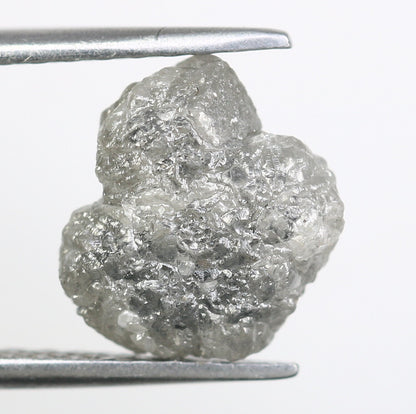 3.19 CT Uncut Raw Salt and Pepper - Loose Rough Diamond - Raw Irregular Shape - Customize Jewelry - Sale Offer - Christmas Gift
