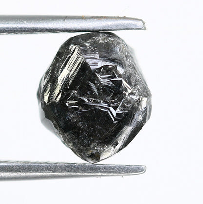 1.90 CT Black Uncut Raw Salt and Pepper - Loose Rough Diamond - Raw Irregular Shape - Customize Jewelry - Sale Offer - Christmas Gift