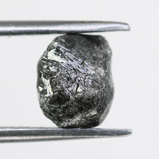 1.85 CT Black Uncut Raw Salt and Pepper - Loose Rough Diamond - Raw Irregular Shape - Customize Jewelry - Sale Offer - Christmas Gift
