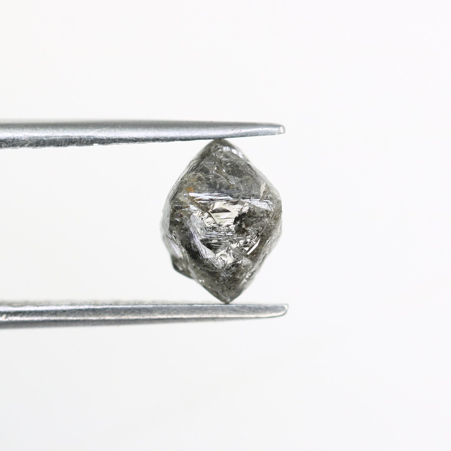 1.94 CT Black Uncut Raw Salt and Pepper - Loose Rough Diamond - Raw Irregular Shape - Customize Jewelry - Sale Offer - Christmas Gift