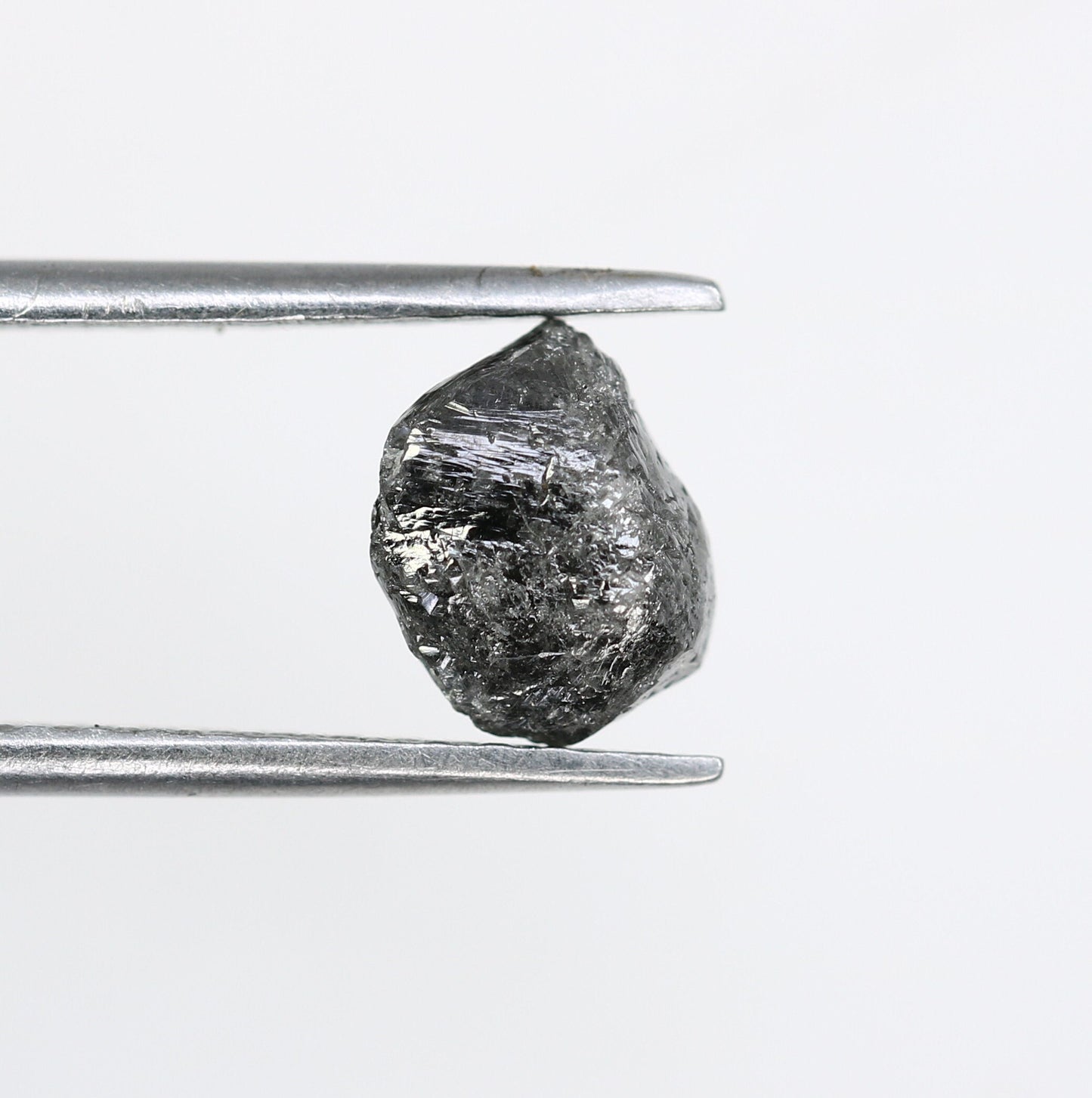 1.85 CT Black Uncut Raw Salt and Pepper - Loose Rough Diamond - Raw Irregular Shape - Customize Jewelry - Sale Offer - Christmas Gift