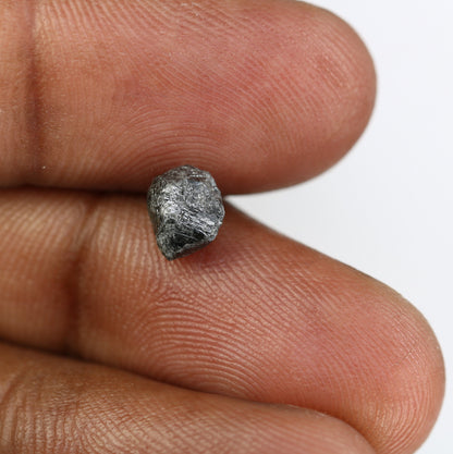 1.85 CT Black Uncut Raw Salt and Pepper - Loose Rough Diamond - Raw Irregular Shape - Customize Jewelry - Sale Offer - Christmas Gift
