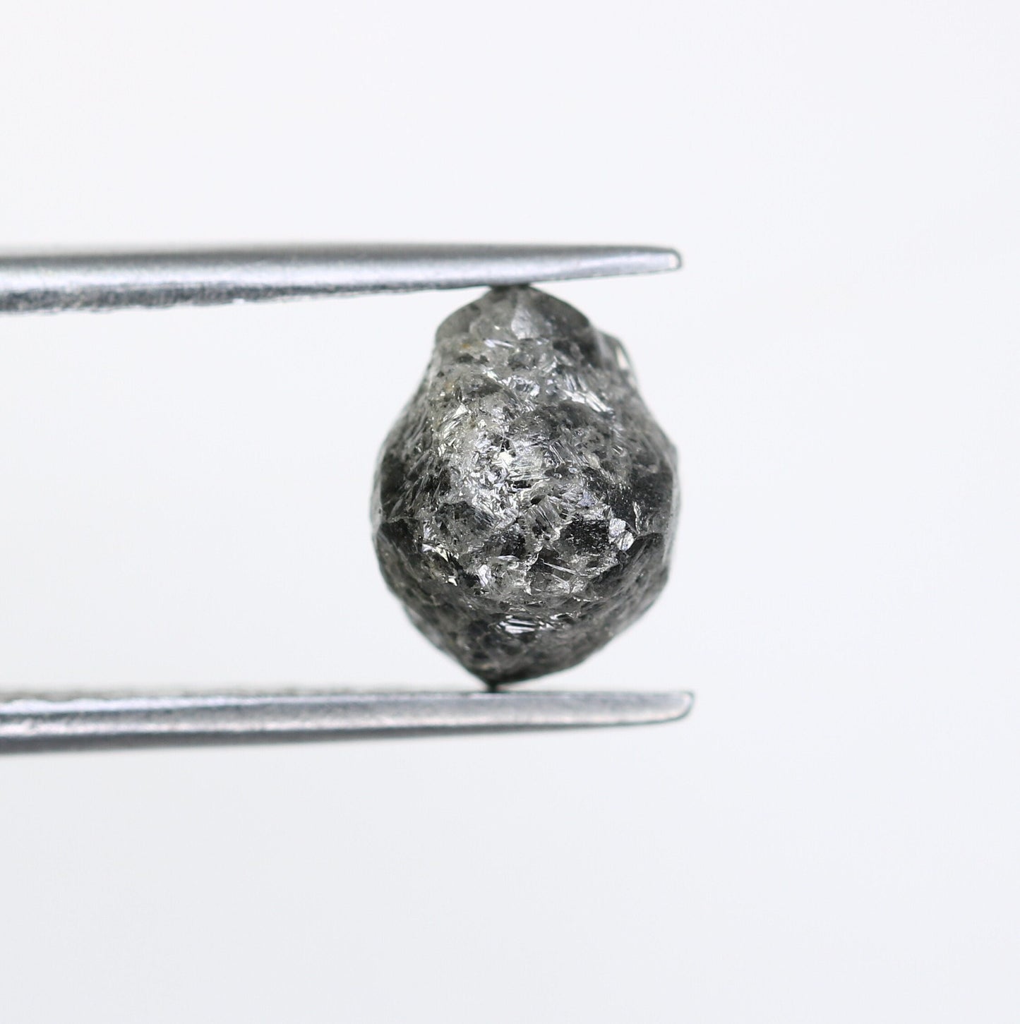 2.72 CT Gray Uncut Raw Salt and Pepper - Loose Rough Diamond - Raw Irregular Shape - Customize Jewelry - Sale Offer - Christmas Gift