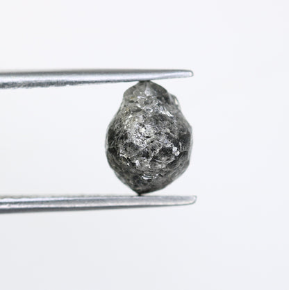 2.72 CT Gray Uncut Raw Salt and Pepper - Loose Rough Diamond - Raw Irregular Shape - Customize Jewelry - Sale Offer - Christmas Gift