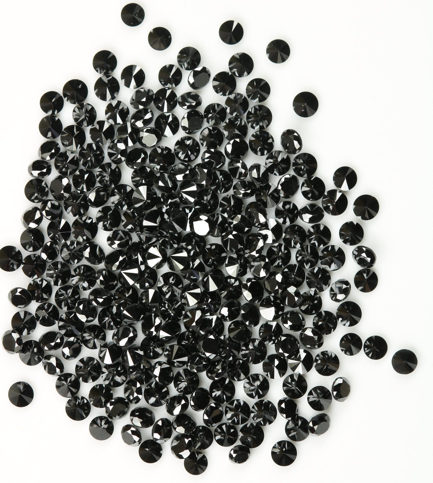 Natural Loose Black Round Diamond for Eternity Rings Ideal for Gold Ring Jewelry