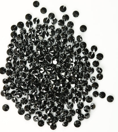 Natural Loose Black Round Diamond for Eternity Rings Ideal for Gold Ring Jewelry