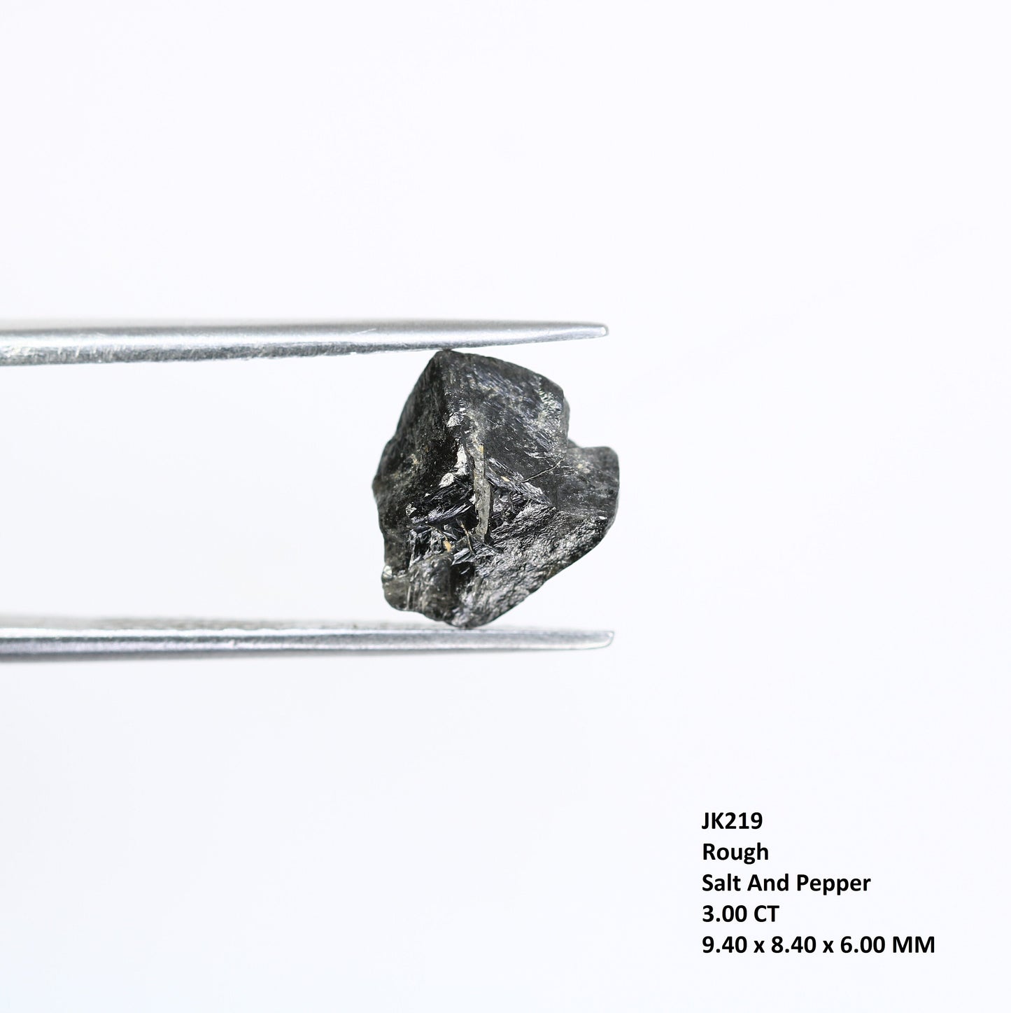 3.00 CT Gray Uncut Raw Salt and Pepper - Loose Rough Diamond - Raw Irregular Shape - Customize Jewelry - Sale Offer - Christmas Gift