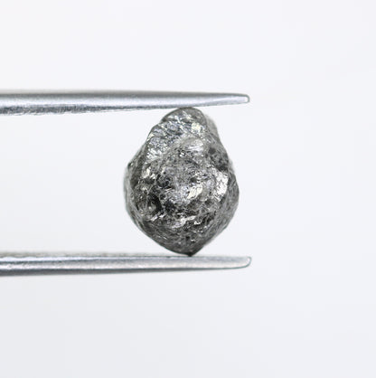 2.72 CT Gray Uncut Raw Salt and Pepper - Loose Rough Diamond - Raw Irregular Shape - Customize Jewelry - Sale Offer - Christmas Gift