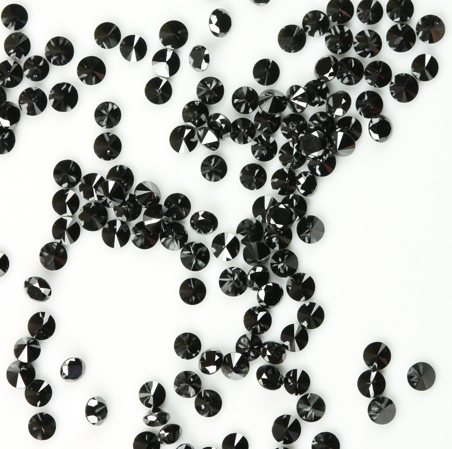 Natural Loose Black Round Diamond for Eternity Rings Ideal for Gold Ring Jewelry