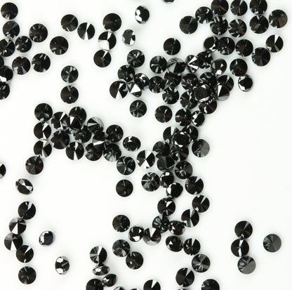 Natural Loose Black Round Diamond for Eternity Rings Ideal for Gold Ring Jewelry