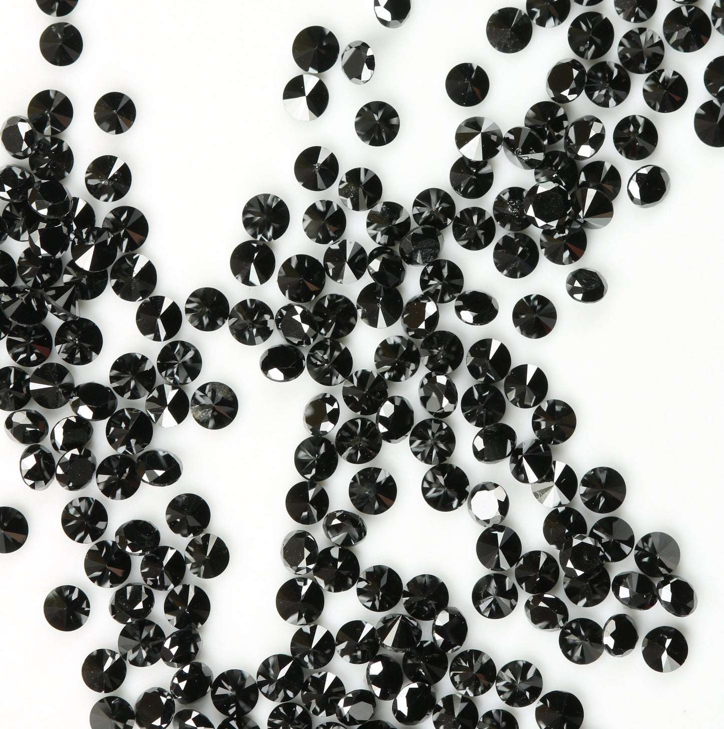 Natural Loose Black Round Diamond for Eternity Rings Ideal for Gold Ring Jewelry