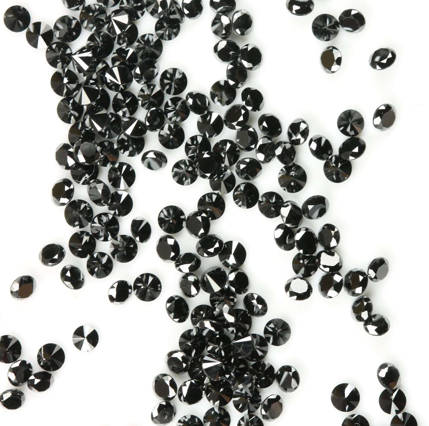 Natural Loose Black Round Diamond for Eternity Rings Ideal for Gold Ring Jewelry