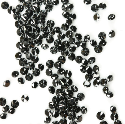 Natural Loose Black Round Diamond for Eternity Rings Ideal for Gold Ring Jewelry