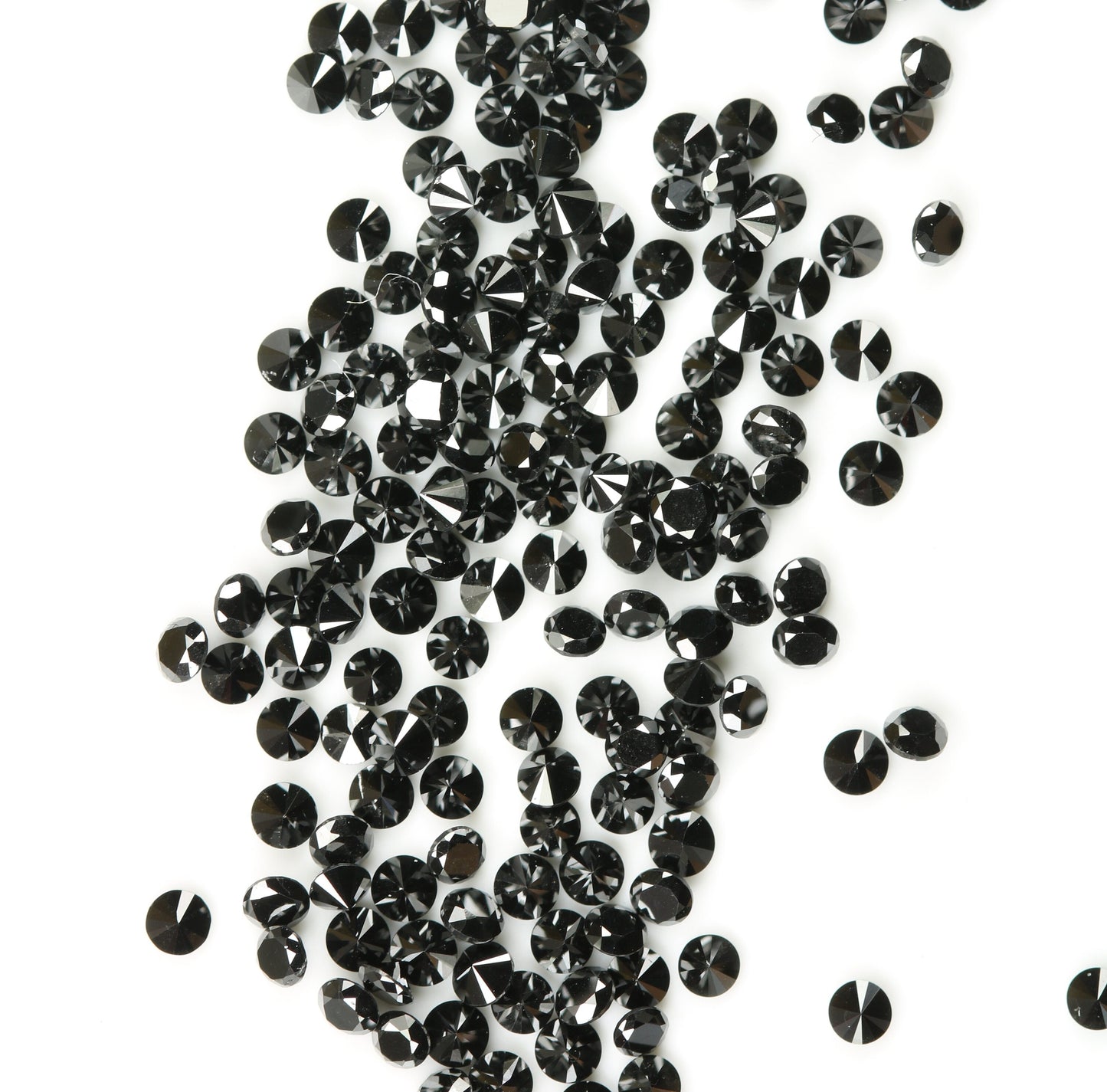 Natural Loose Black Round Diamond for Eternity Rings Ideal for Gold Ring Jewelry
