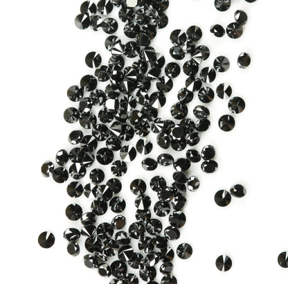 Natural Loose Black Round Diamond for Eternity Rings Ideal for Gold Ring Jewelry