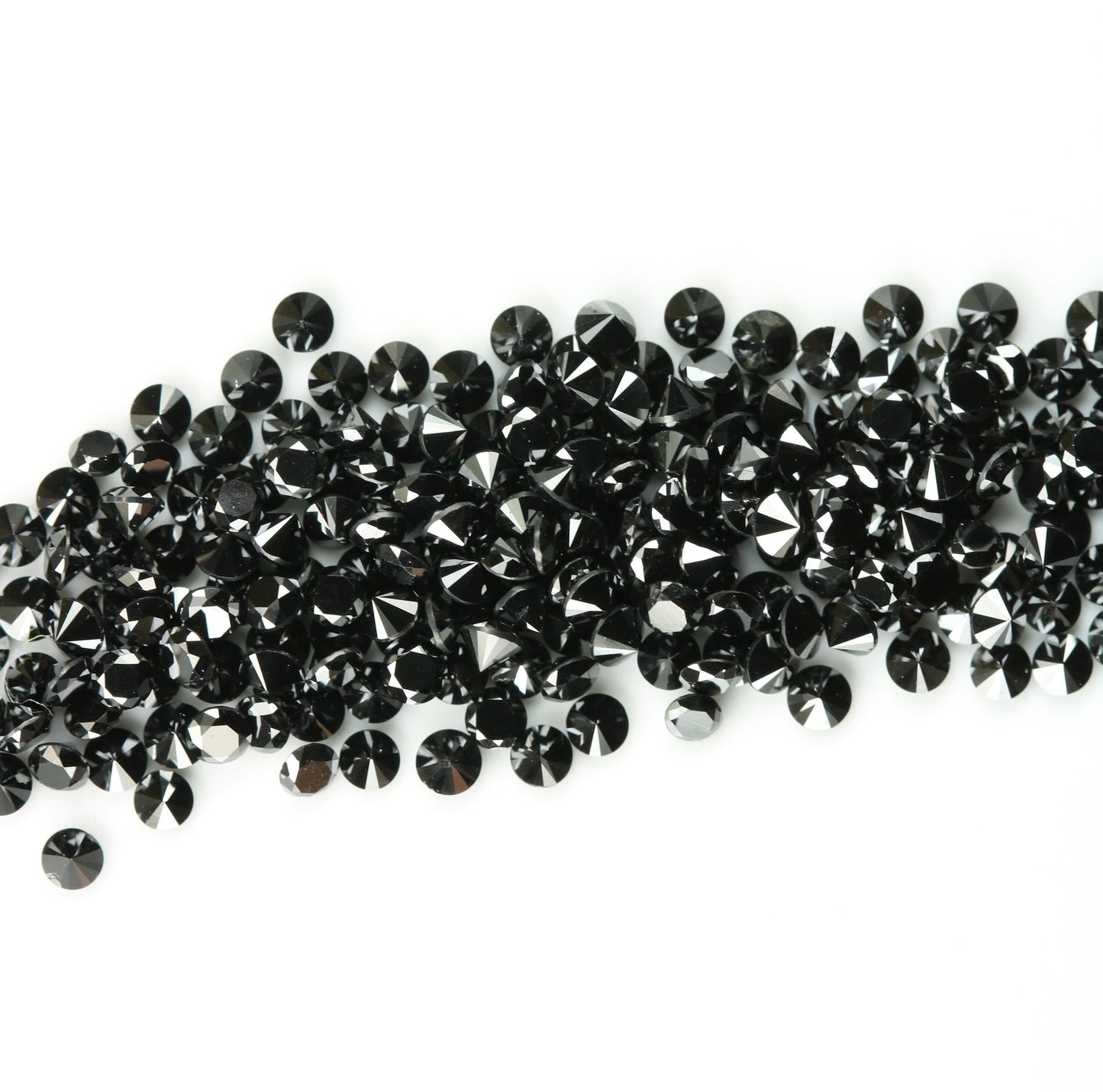 Natural Loose Black Round Diamond for Eternity Rings Ideal for Gold Ring Jewelry
