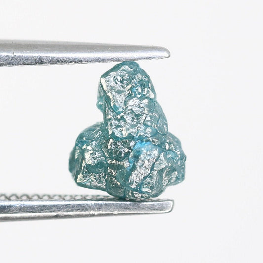 1.02 CT Blue Uncut Raw Salt and Pepper - Loose Rough Diamond - Raw Irregular Shape - Customize Jewelry - Sale Offer - Christmas Gift