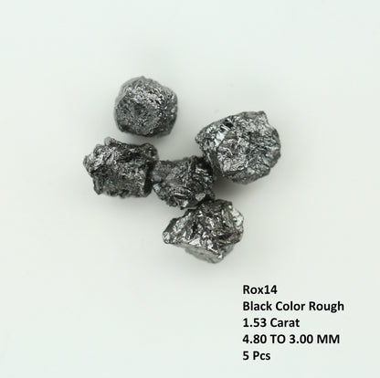 1.53 Uncut Raw Salt and Pepper - Loose Rough Diamond - Raw Irregular Shape - Customize Jewelry - Sale Offer - Christmas Gift