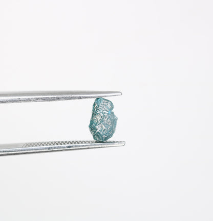 1.02 CT Blue Uncut Raw Salt and Pepper - Loose Rough Diamond - Raw Irregular Shape - Customize Jewelry - Sale Offer - Christmas Gift