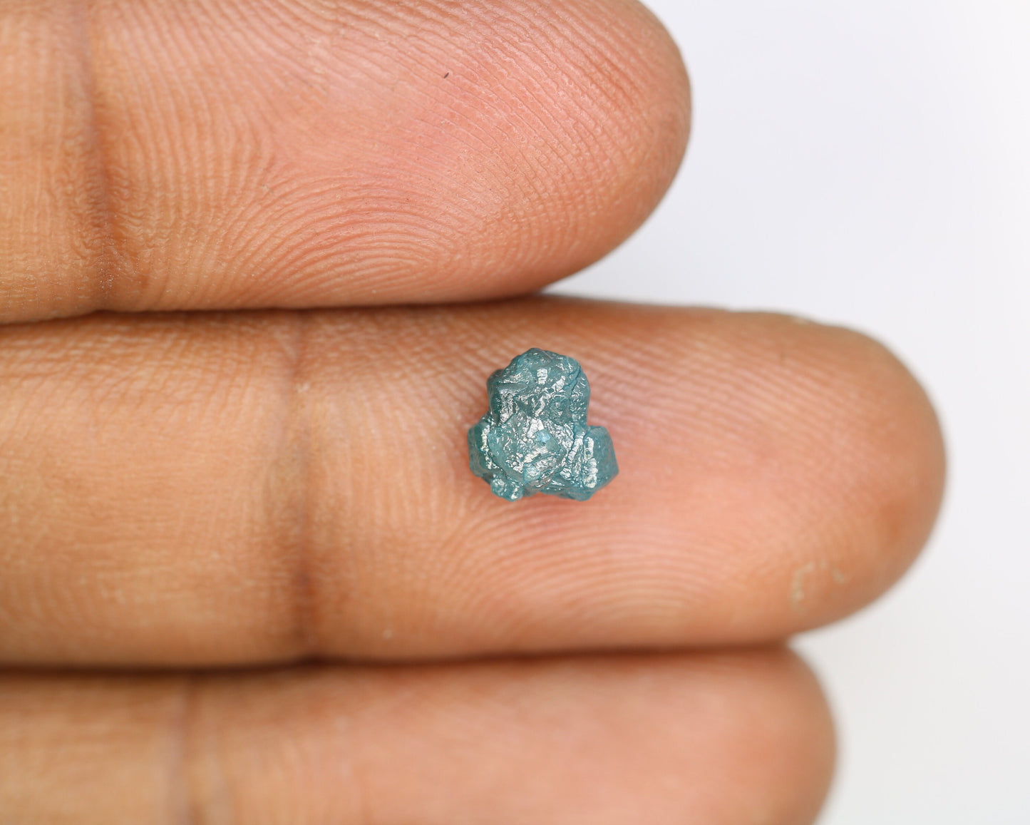 1.52 CT Blue Uncut Raw Salt and Pepper-Loose Rough Diamond-Irregular Shape-For Customize Jewelry-Sale Offer-Christmas Gift