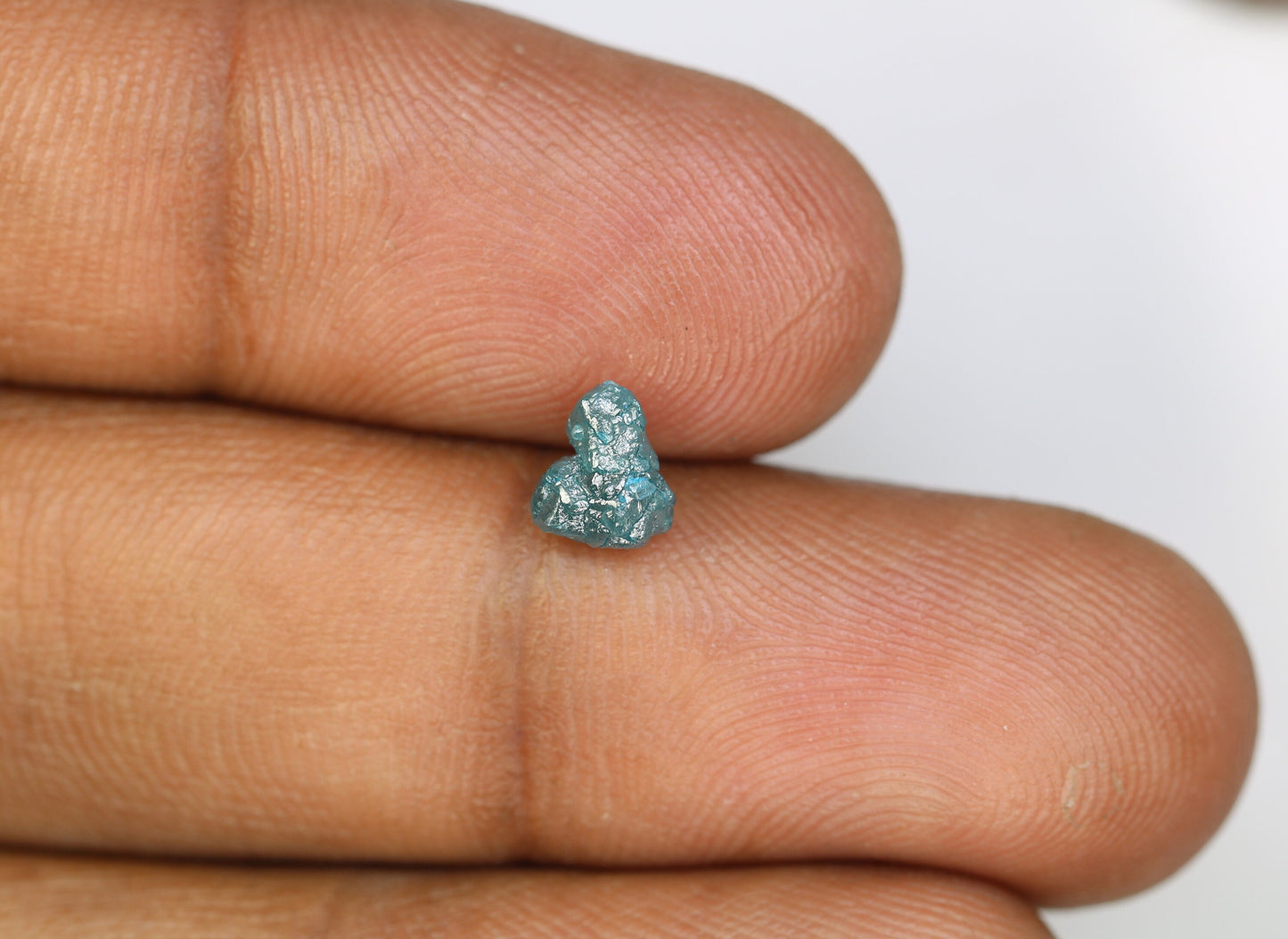 1.02 CT Blue Uncut Raw Salt and Pepper - Loose Rough Diamond - Raw Irregular Shape - Customize Jewelry - Sale Offer - Christmas Gift