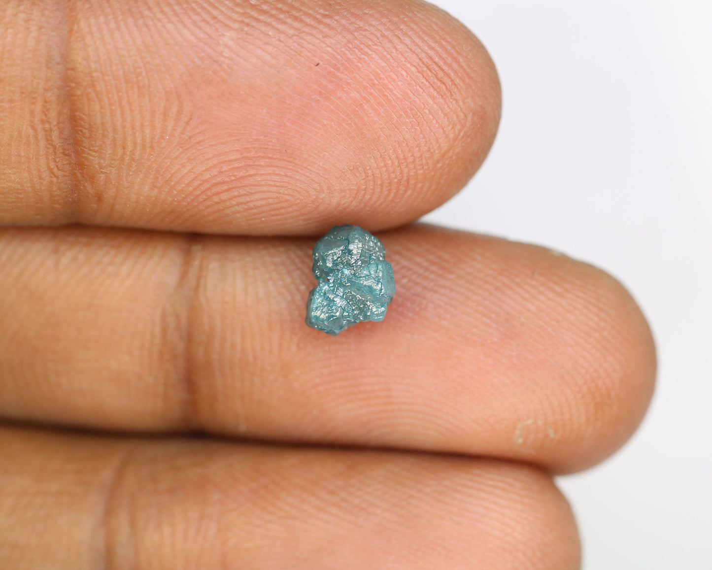 1.52 CT Blue Uncut Raw Salt and Pepper-Loose Rough Diamond-Irregular Shape-For Customize Jewelry-Sale Offer-Christmas Gift