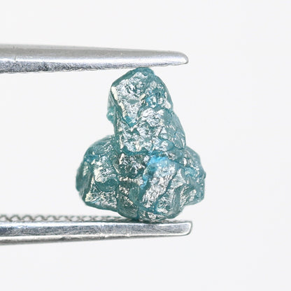 1.02 CT Blue Uncut Raw Salt and Pepper - Loose Rough Diamond - Raw Irregular Shape - Customize Jewelry - Sale Offer - Christmas Gift