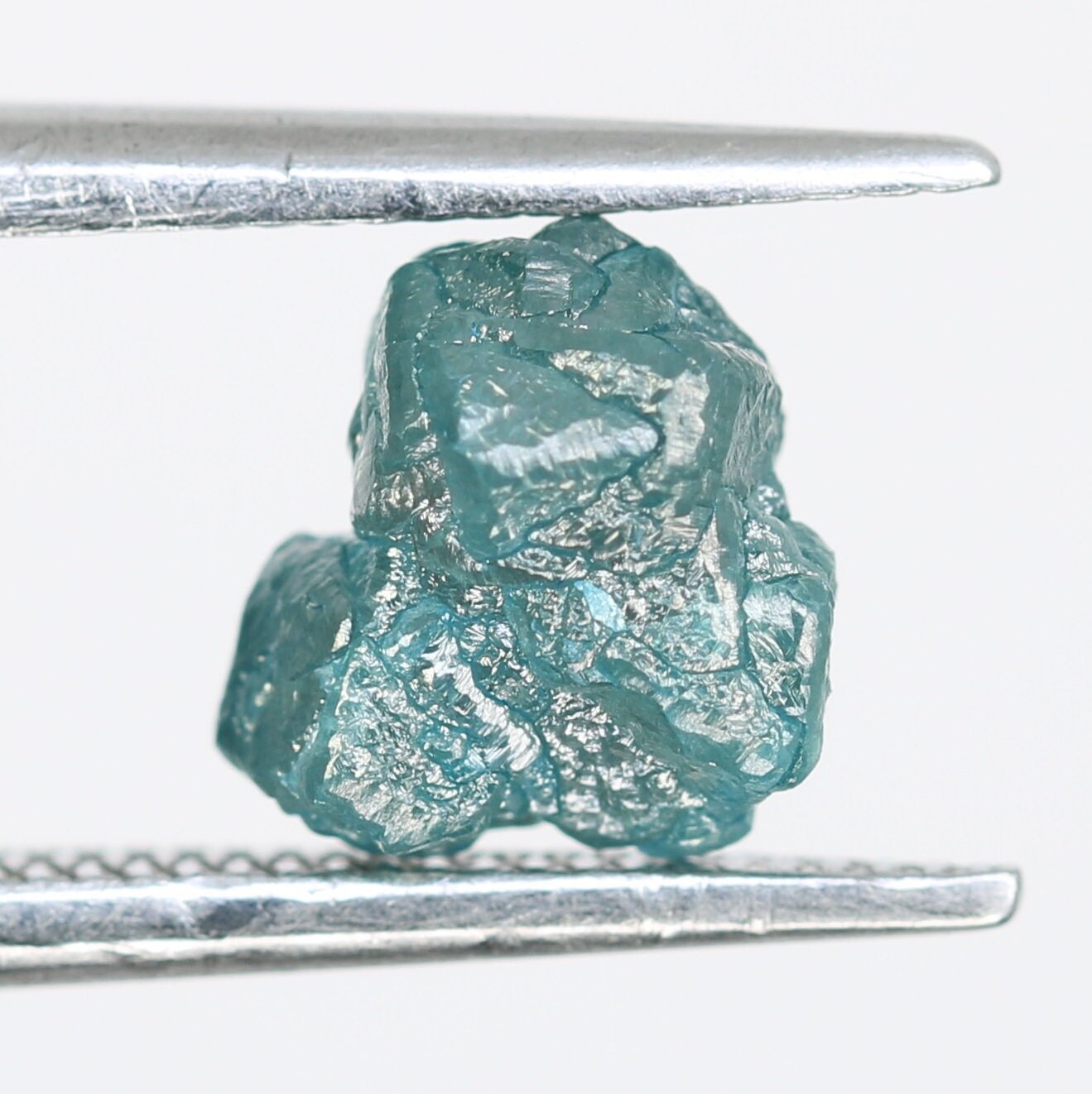 1.52 CT Blue Uncut Raw Salt and Pepper-Loose Rough Diamond-Irregular Shape-For Customize Jewelry-Sale Offer-Christmas Gift