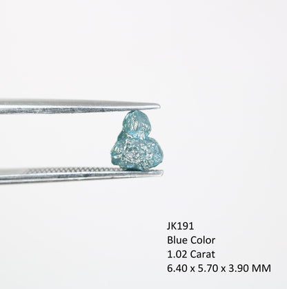 1.02 CT Blue Uncut Raw Salt and Pepper - Loose Rough Diamond - Raw Irregular Shape - Customize Jewelry - Sale Offer - Christmas Gift